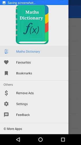 Maths Dictionary Captura de pantalla 0