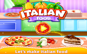 Italian Food Chef Cook Pizza Tangkapan skrin 0