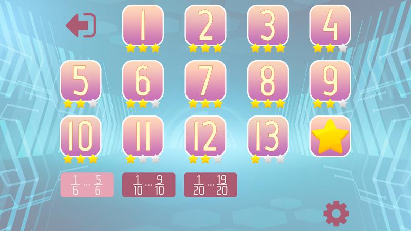 Dividing Fractions Math Game Captura de pantalla 2