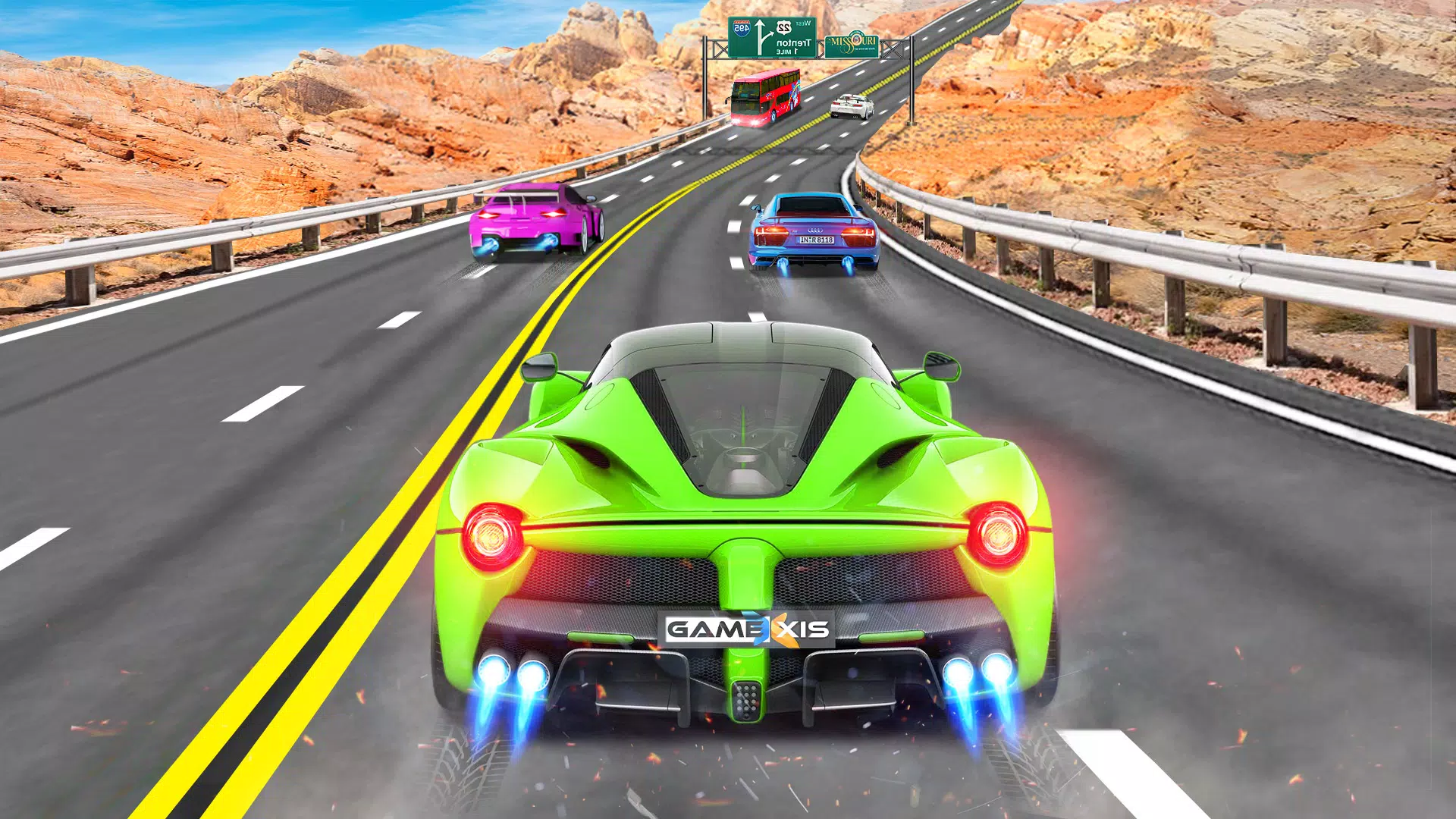 Real Highway Car Racing Game Capture d'écran 0