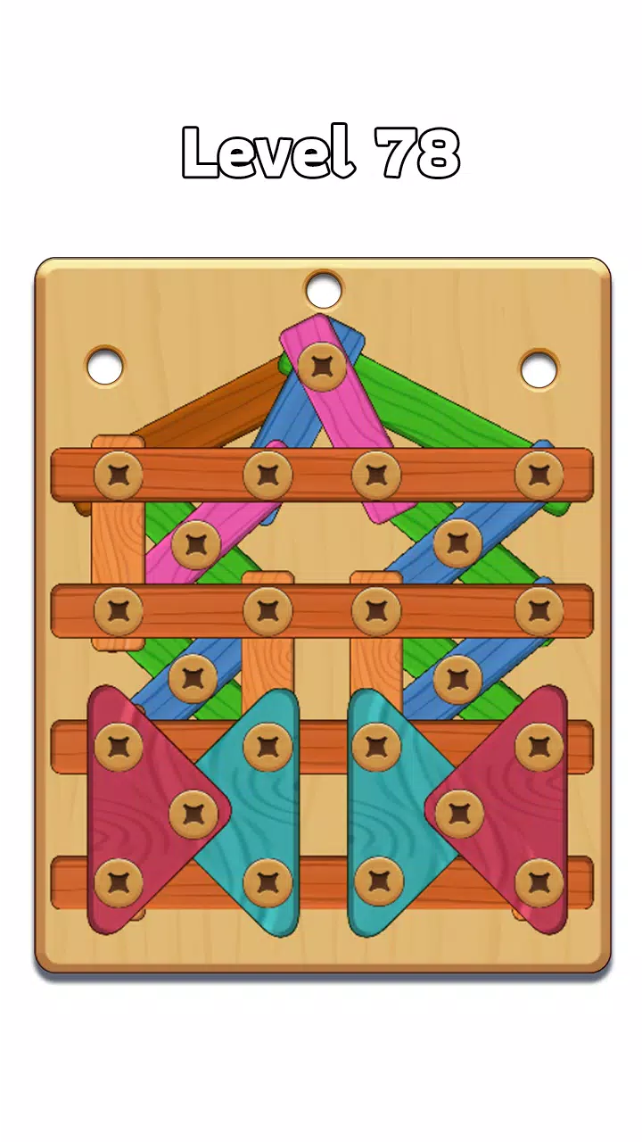 Wood Nuts & Bolt: Screw Puzzle Schermafbeelding 2