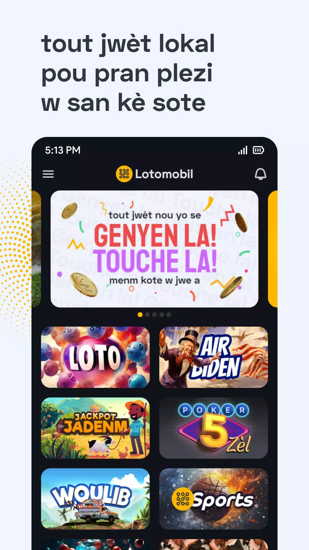 Schermata Lotomobil Sports & Bolet 0