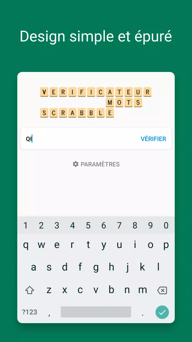 Verificateur Mots SCRABBLE ဖန်သားပြင်ဓာတ်ပုံ 0