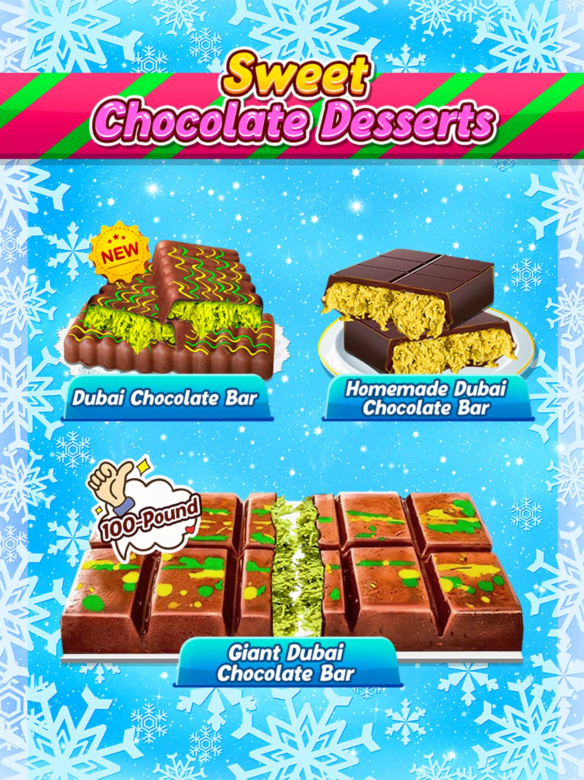 Sweet Chocolate Bar Desserts Captura de pantalla 3