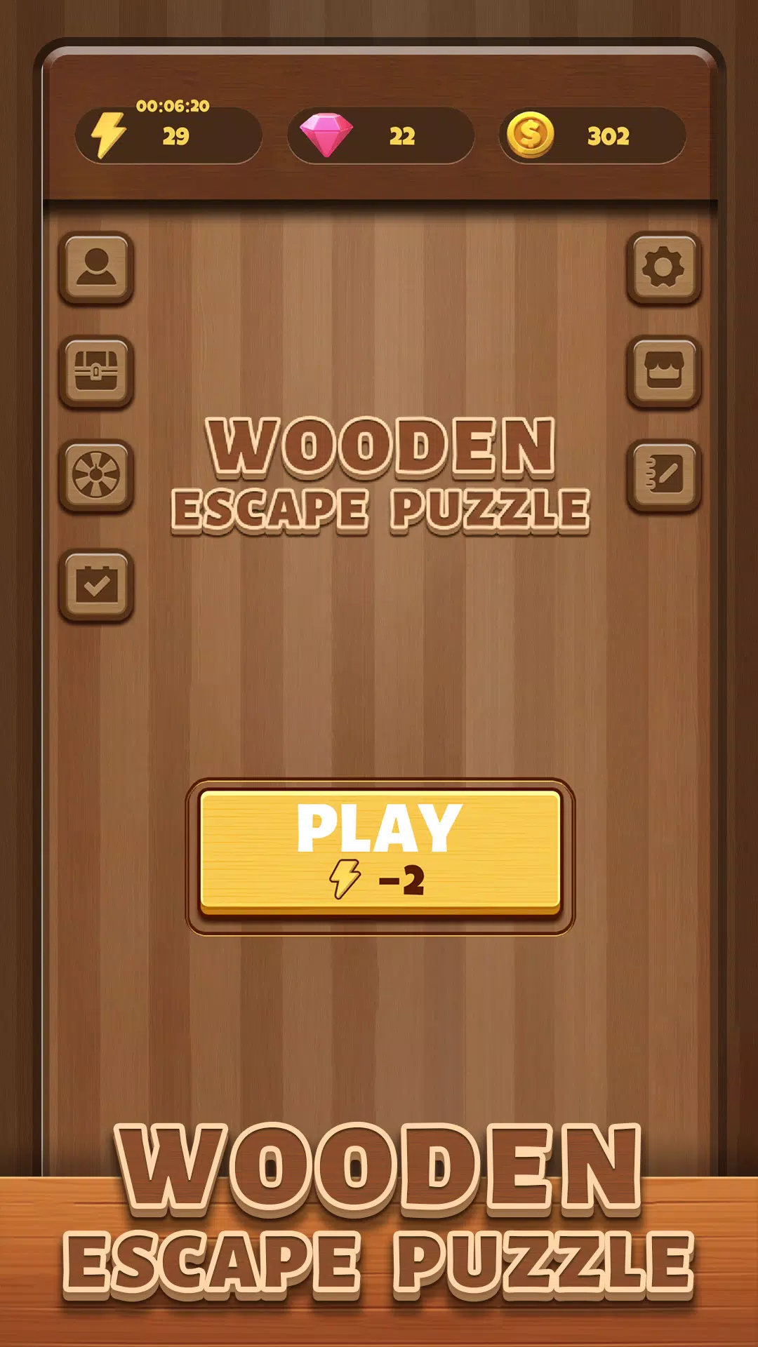 Wooden Escape Puzzle Capture d'écran 1