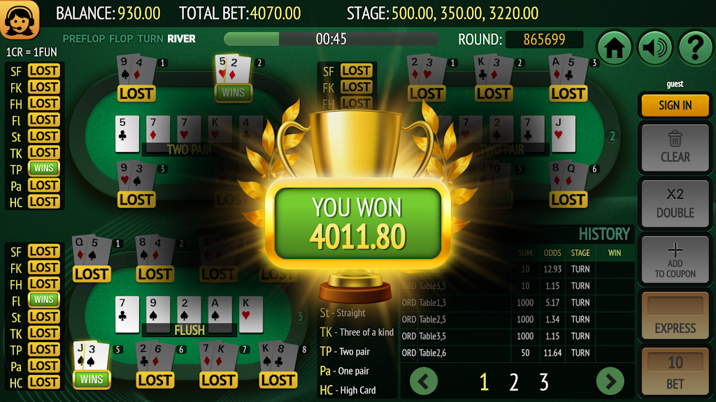 Bet on Poker ภาพหน้าจอ 3