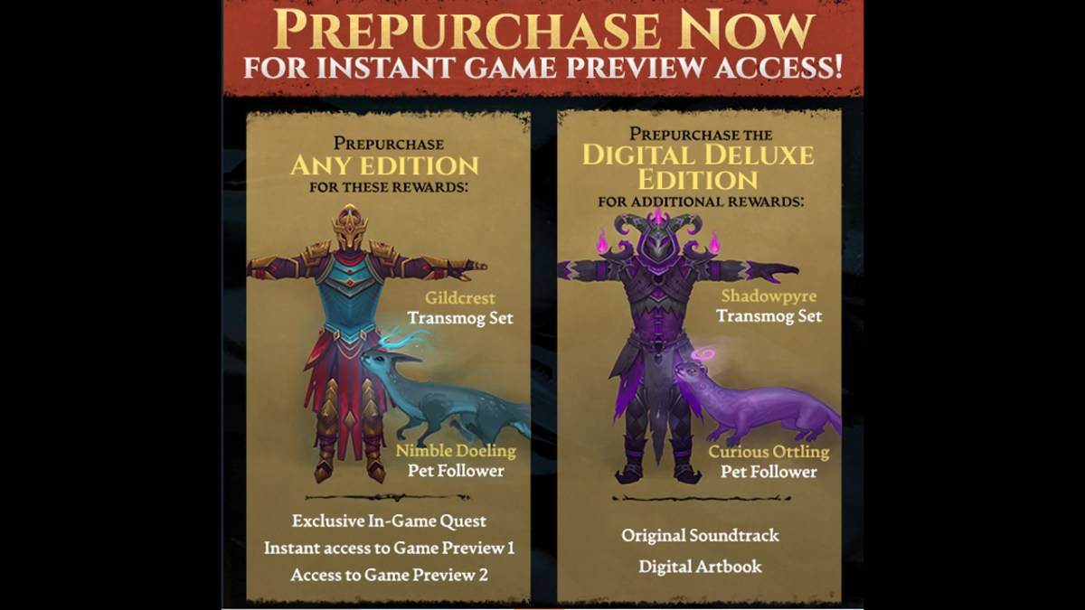 Mandragora's Pre-Order Bonuses.