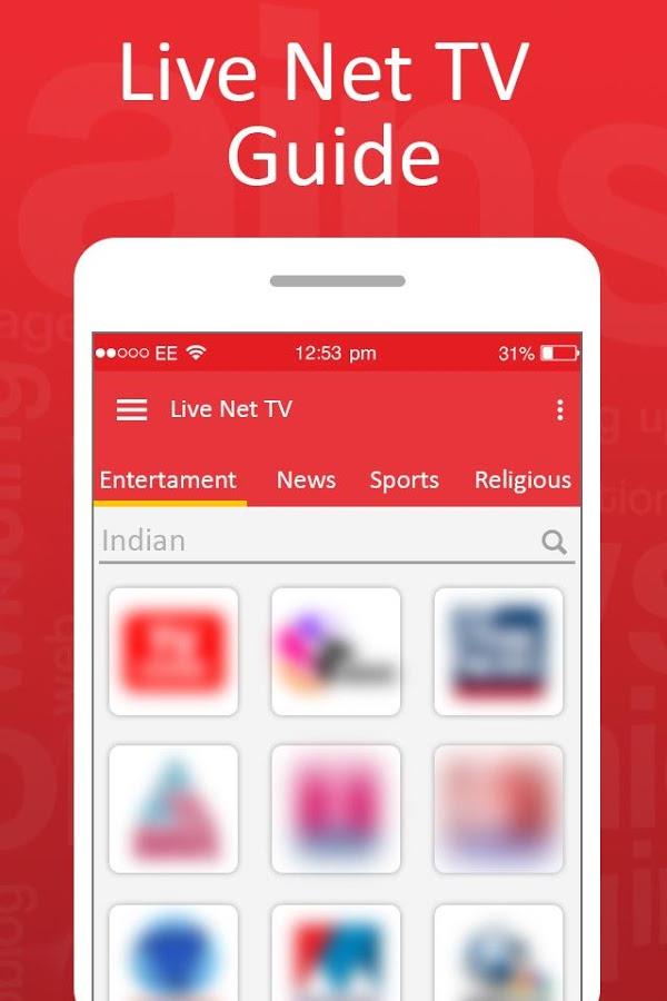 Live Net TV Streaming Guide Ekran Görüntüsü 0