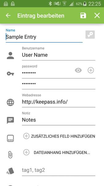 Keepass2Android ဖန်သားပြင်ဓာတ်ပုံ 0