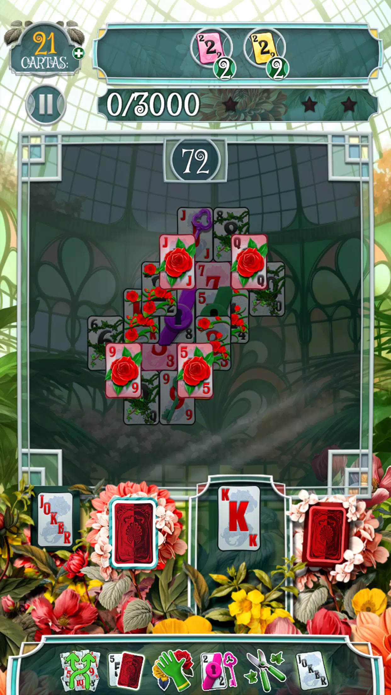 Greenhouse Solitaire TriPeaks Ảnh chụp màn hình 3