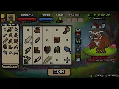 Spin Hero Roguelike Deckbuilder Game Features RNG-Based Combat