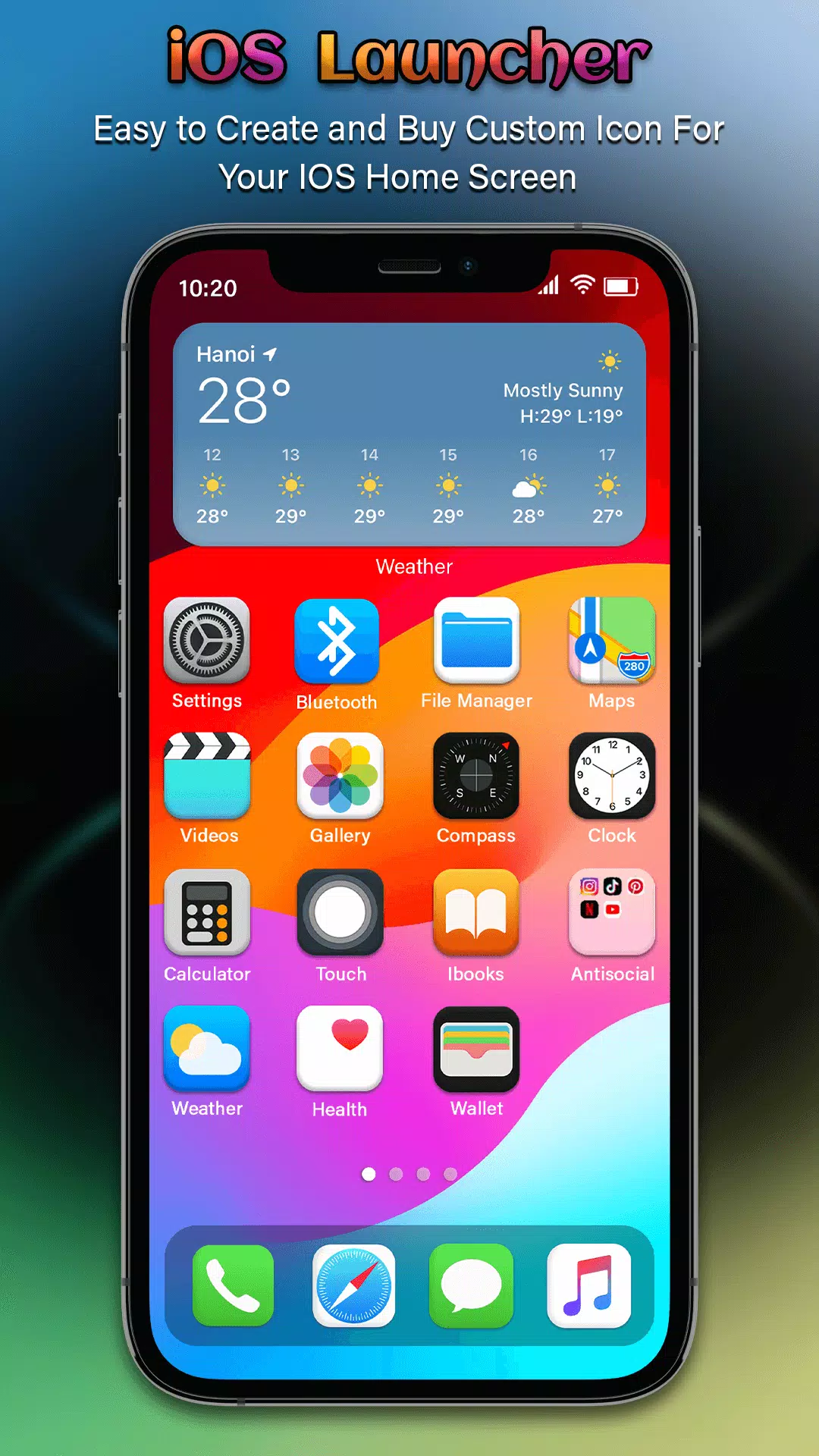 IOS Launcher - iOS 17 Pro Captura de pantalla 2