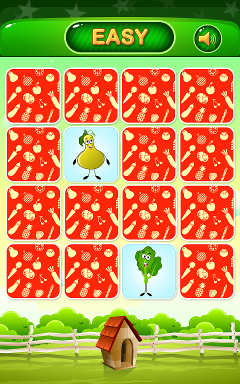 Vegetable Memory Match Game Screenshot 0