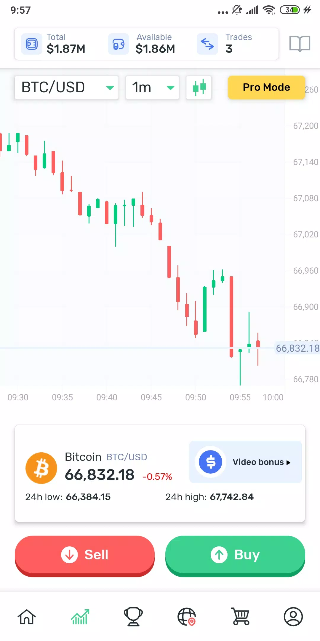 Cryptomania —Trading Simulator 螢幕截圖 1