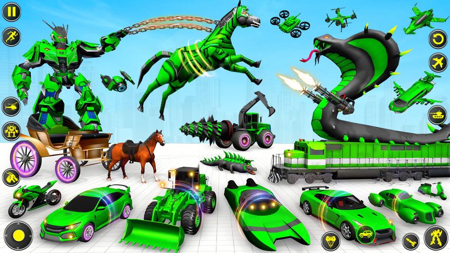 Horse Robot: Car Robot Games Captura de pantalla 1