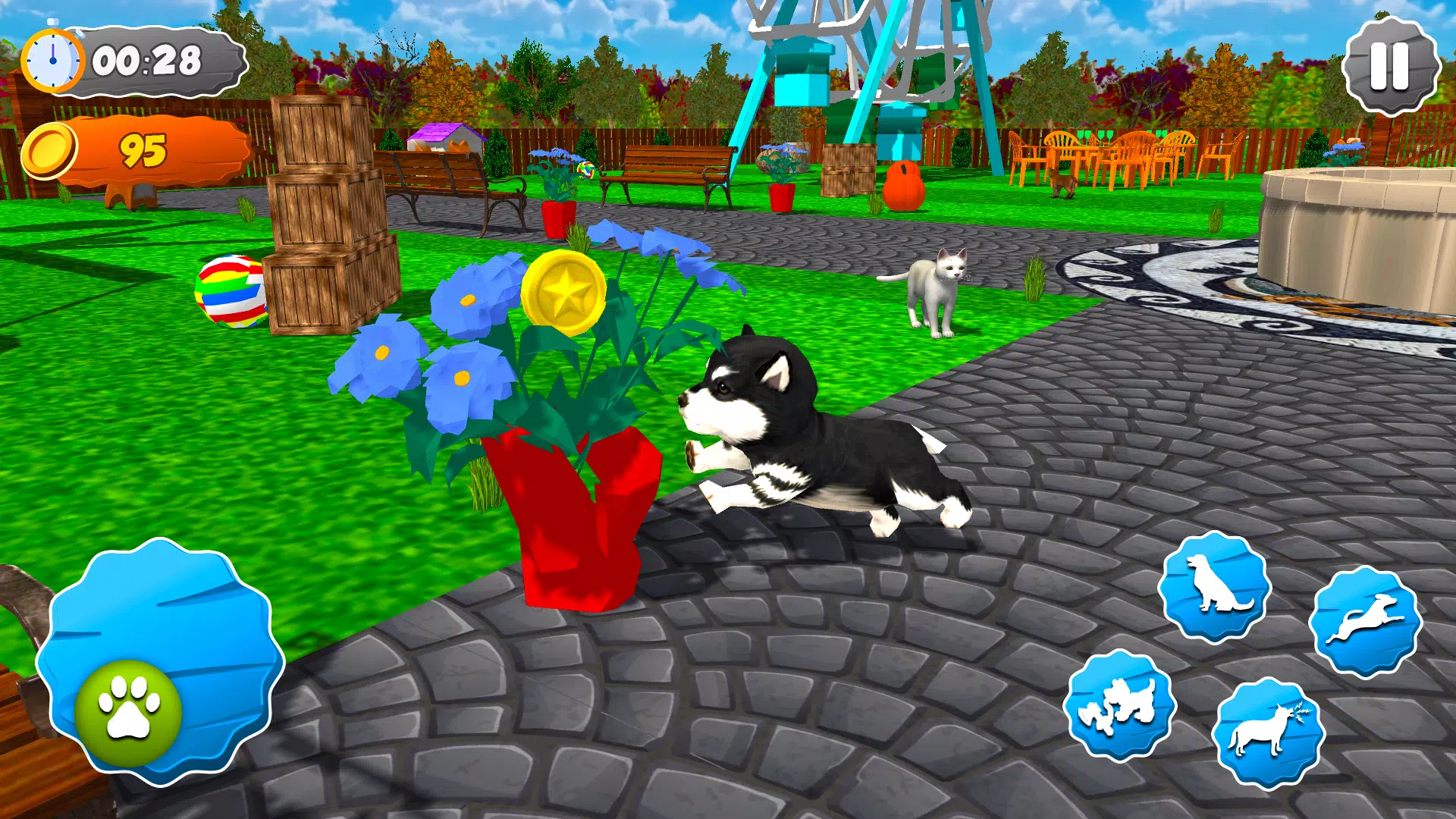 Pet Dog Game: Virtual Dog Sim Captura de tela 1