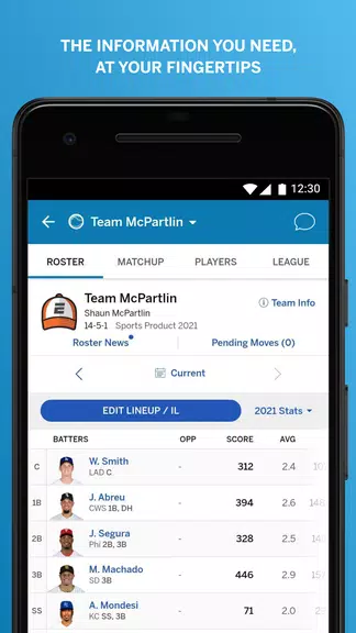 Schermata ESPN Fantasy Sports 2