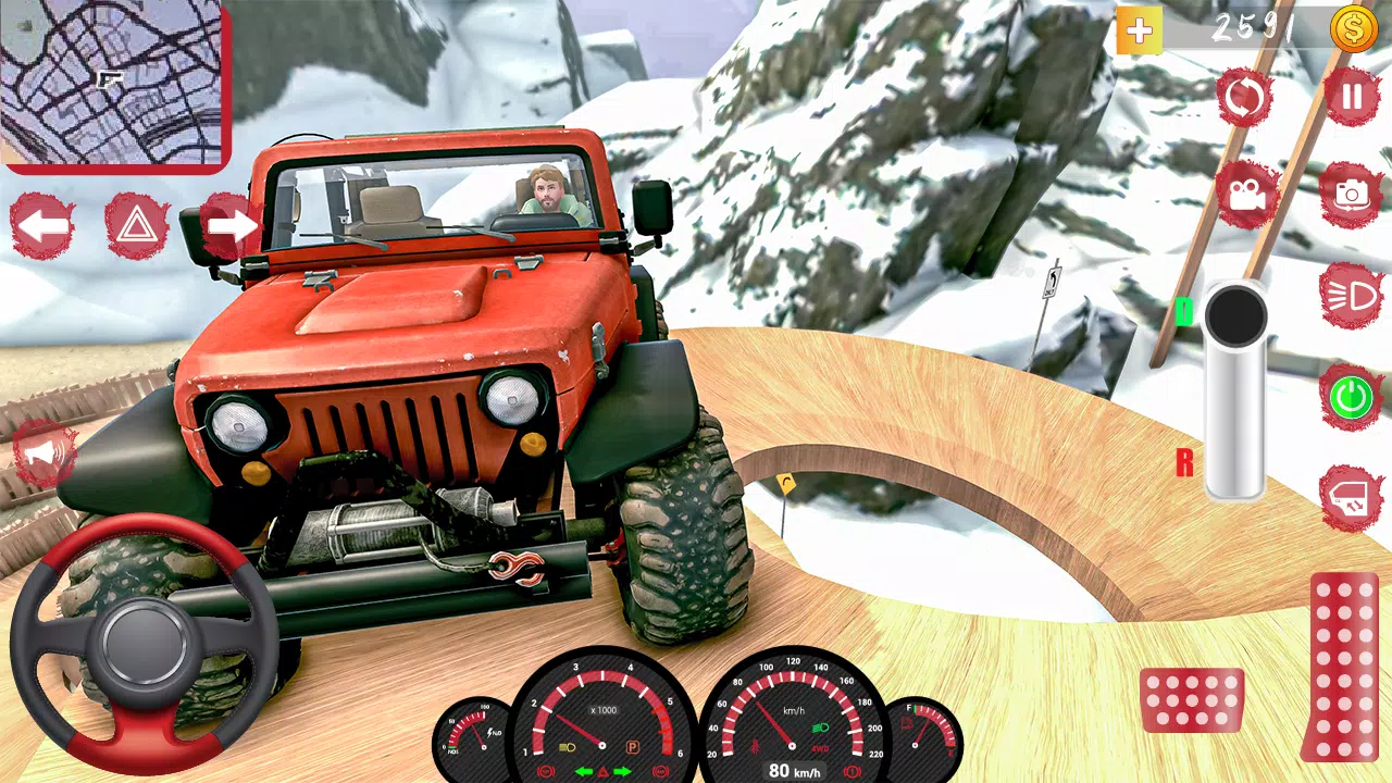 Mud Jeep Mud Driving Simulator Schermafbeelding 1