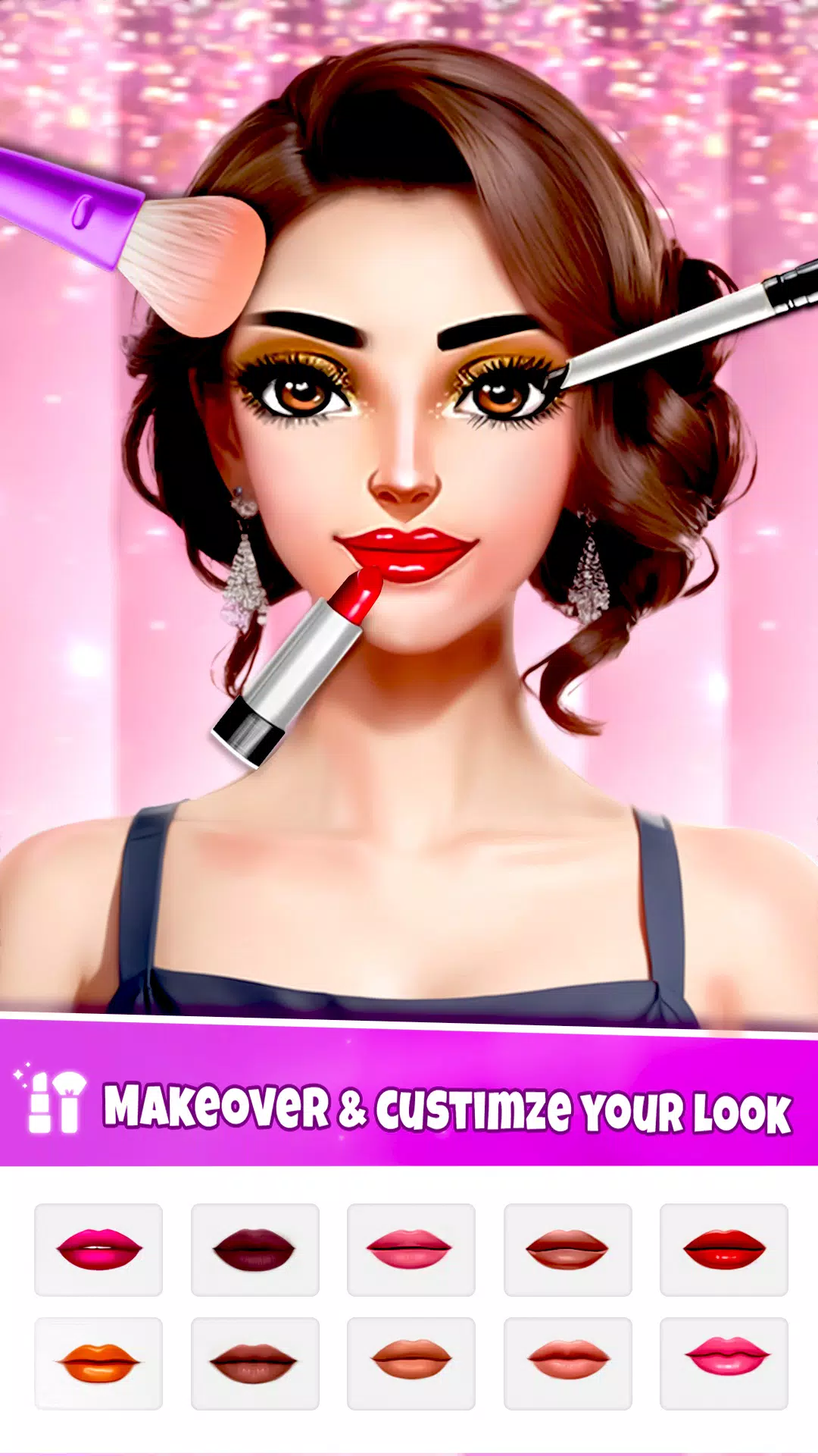 Fashion Dress Up, Makeup Game Ekran Görüntüsü 0