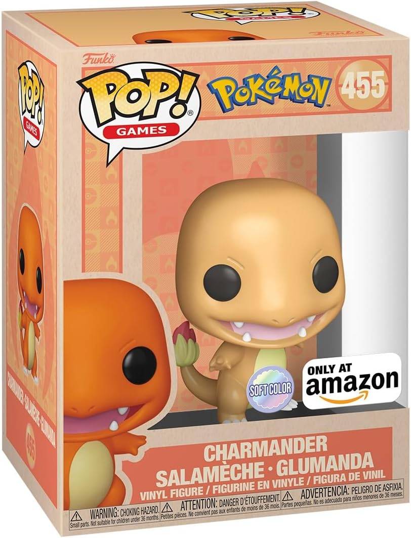 Funko Pop！遊戲：口袋妖怪 -  Charmander（柔軟的色彩）