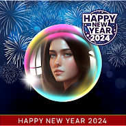 Happy New Year 2024 PhotoFrame 螢幕截圖 2