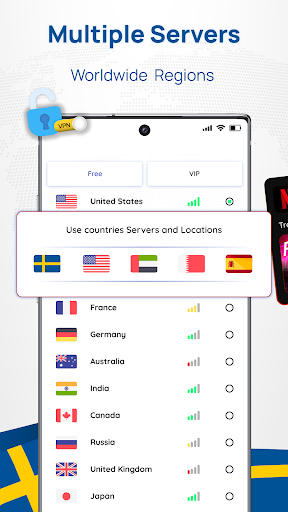 Sweden VPN: Get Sweden IP应用截图第1张