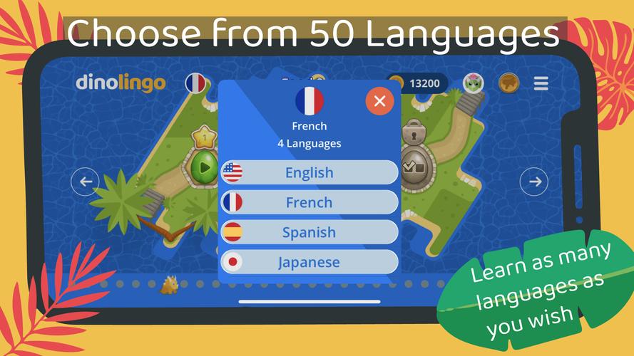 Dinolingo Kids Learn Languages 스크린샷 2