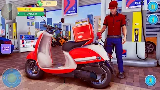 Food Delivery Boy Bike Game 3D Tangkapan skrin 2