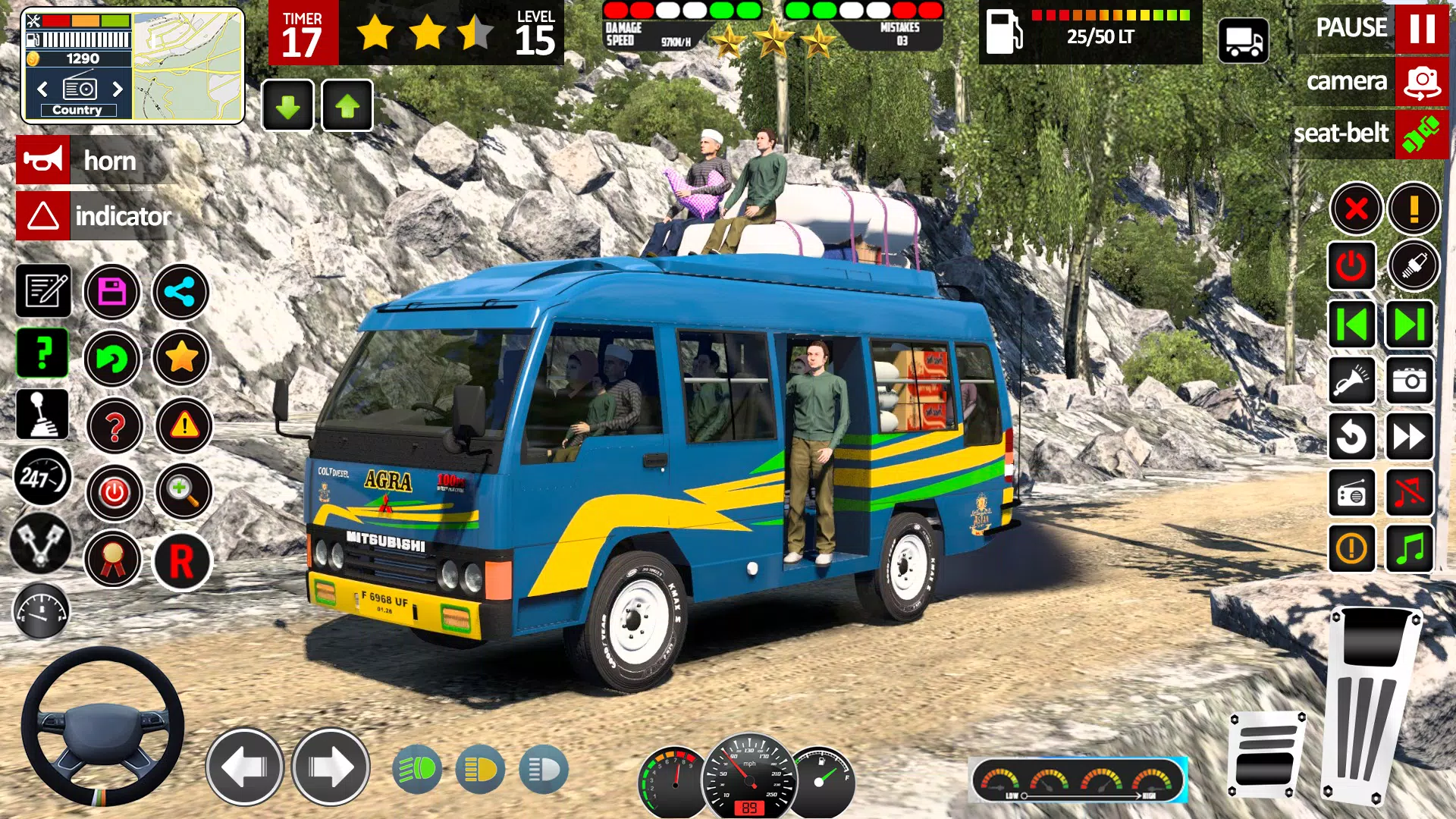 Real Mini Coach: Bus Game 3D 螢幕截圖 2