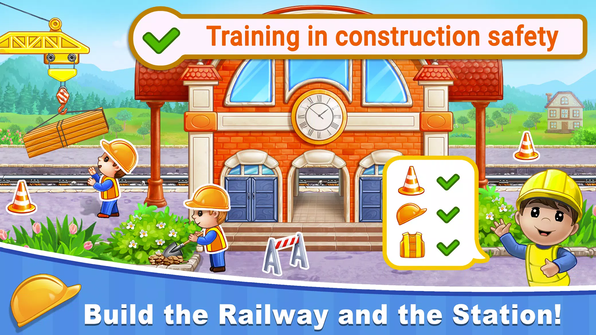 Train Games for Kids: station Ekran Görüntüsü 2