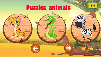 Puzzle animals for kids 스크린샷 0