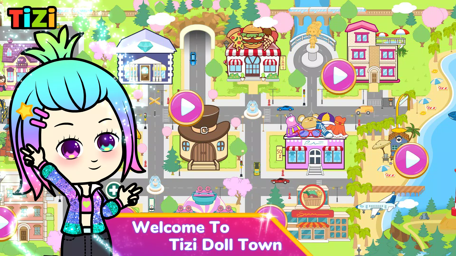 Tizi Town: Doll Dress Up Games 스크린샷 0