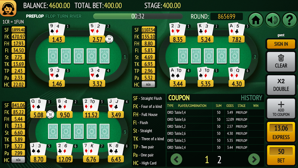 Bet on Poker ภาพหน้าจอ 0