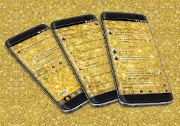 SMS Messages GlitterGold Glass Schermafbeelding 0