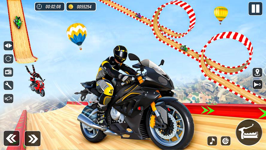 Mega Ramp Stunts Bike Games 3d 螢幕截圖 0