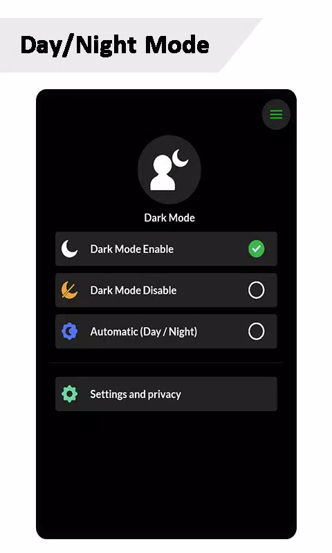 Schermata Dark Mode 3