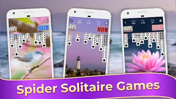 Spider Solitaire Classic Games ဖန်သားပြင်ဓာတ်ပုံ 1