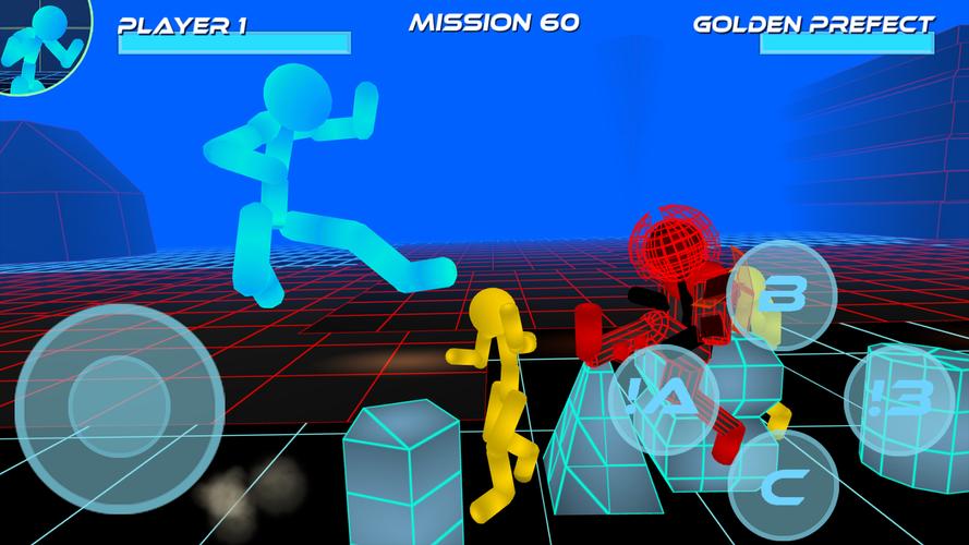 Stickman Neon Street Fighting Screenshot 2