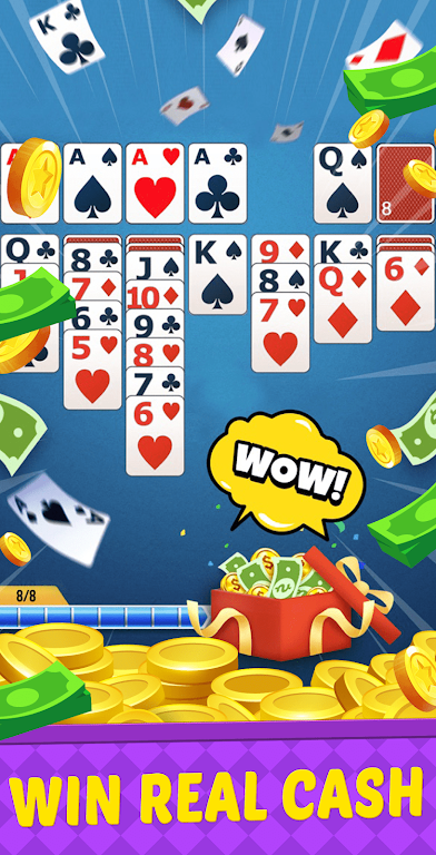 Big Run Solitaire - Win Cash Tangkapan skrin 2