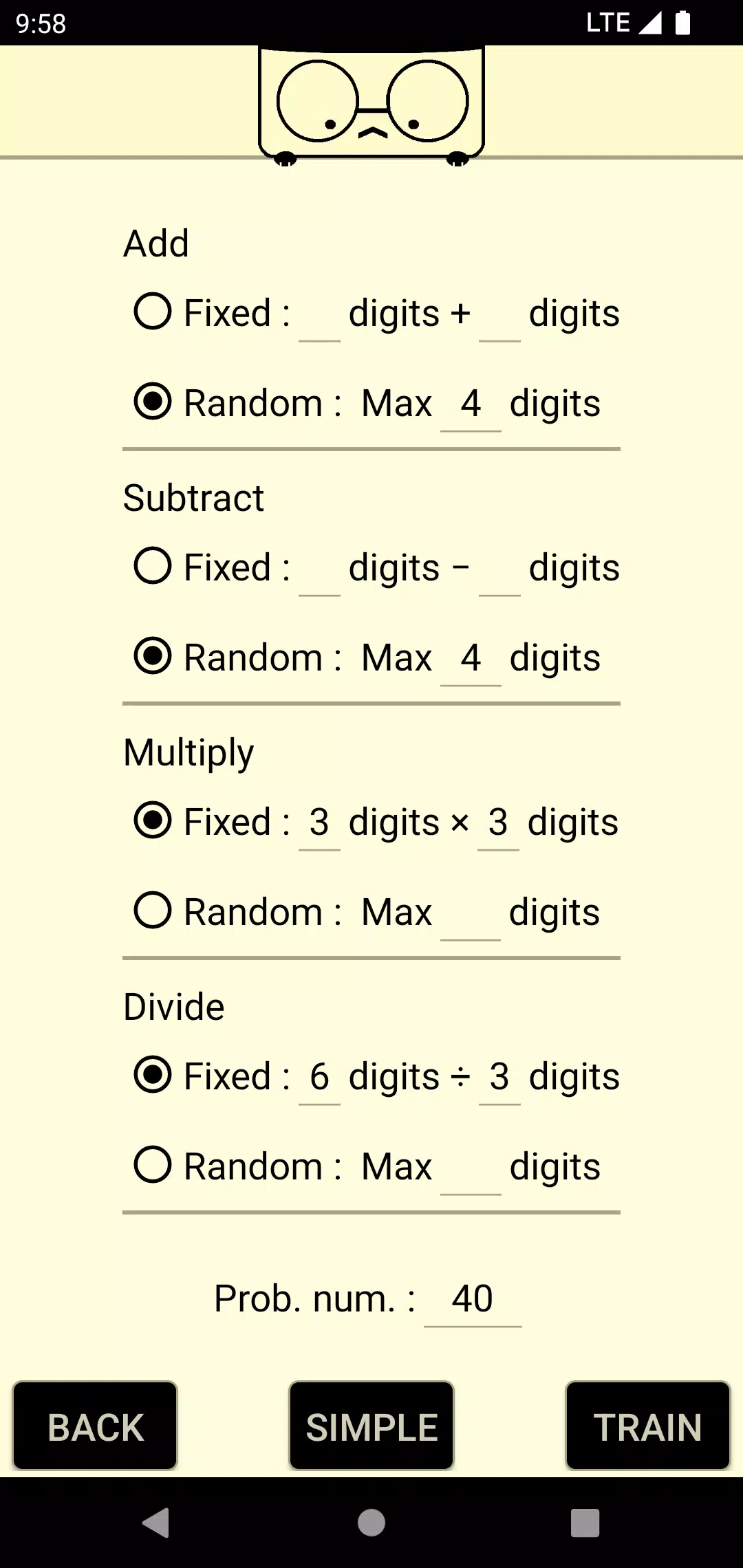 Schermata Calculate! 2