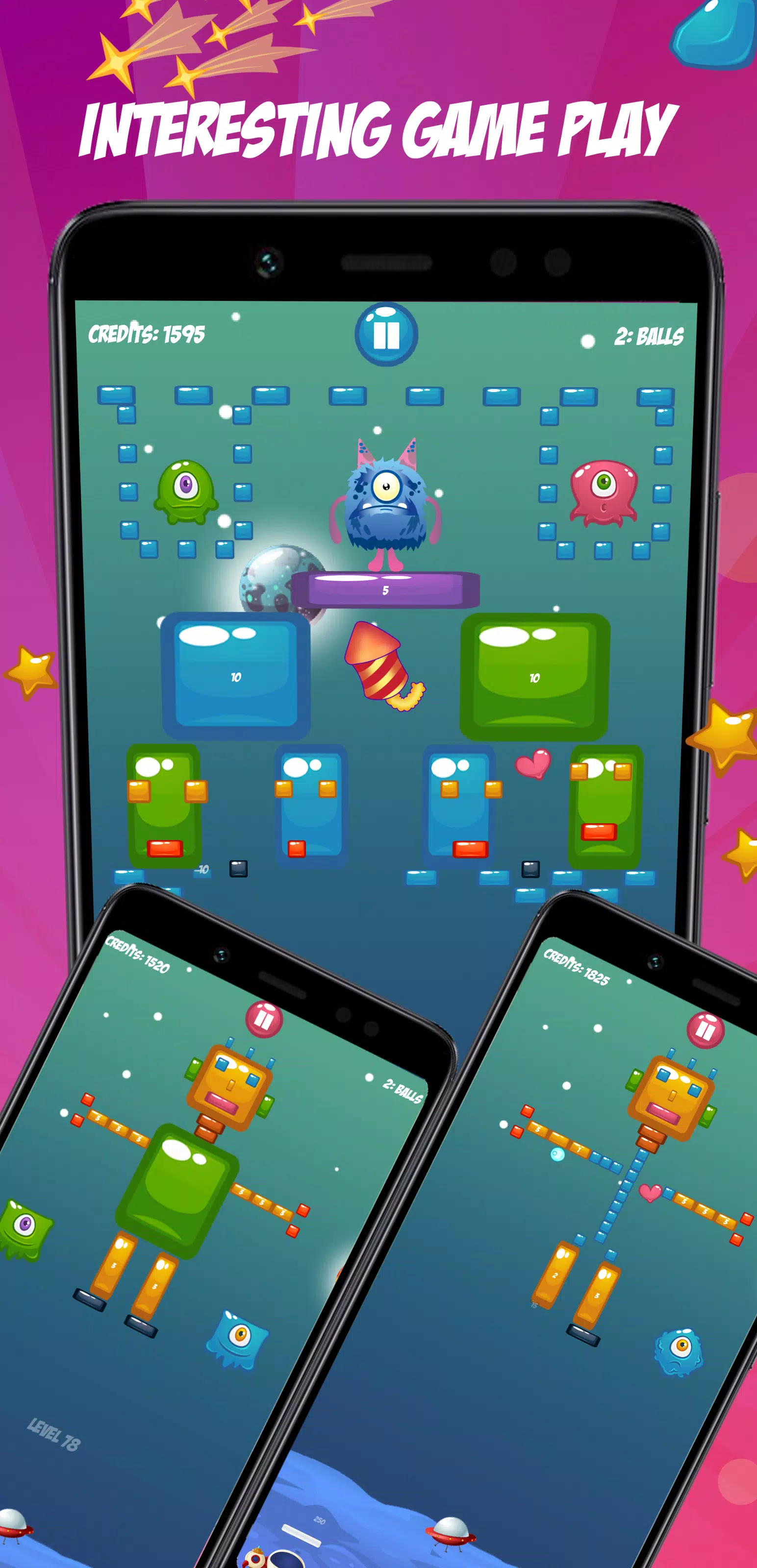 Cosmo Paddle Ball Game Screenshot 0