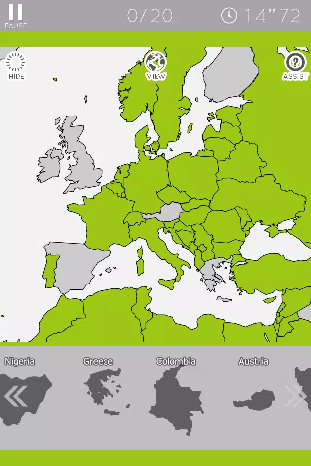 E. Learning World Map Puzzle Скриншот 3