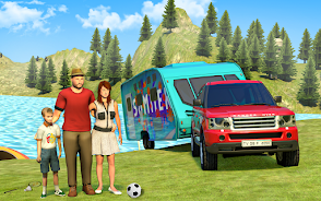 Camper Van Virtual Family Game スクリーンショット 0