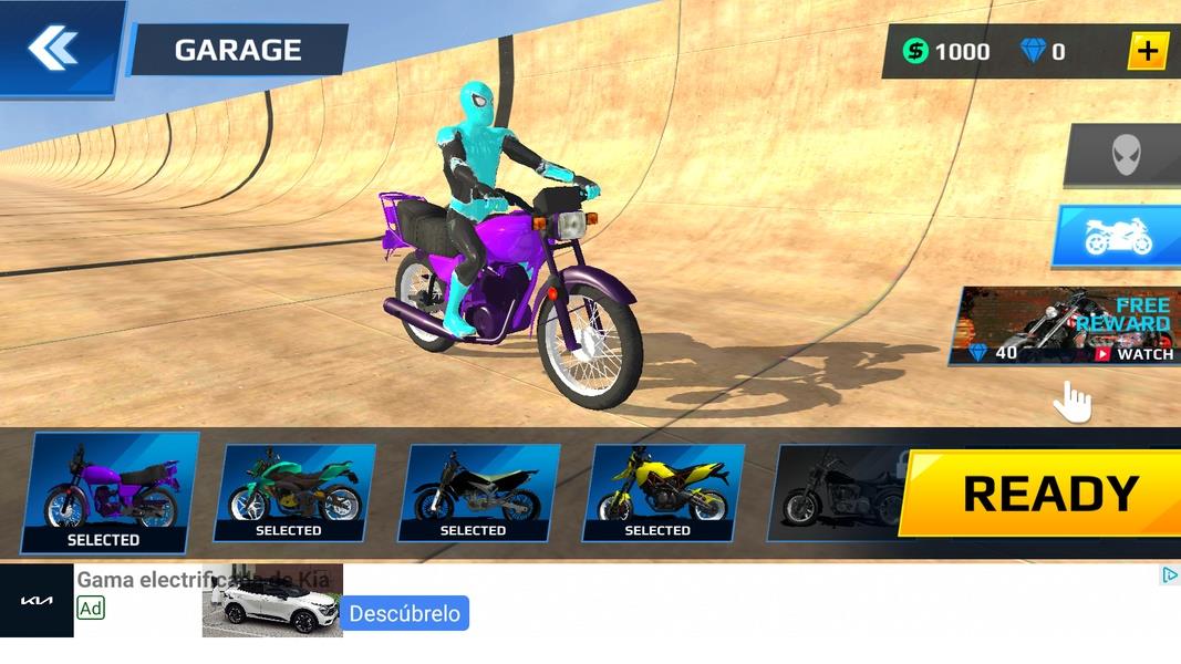 Schermata Superhero Moto Stunts Racing 3