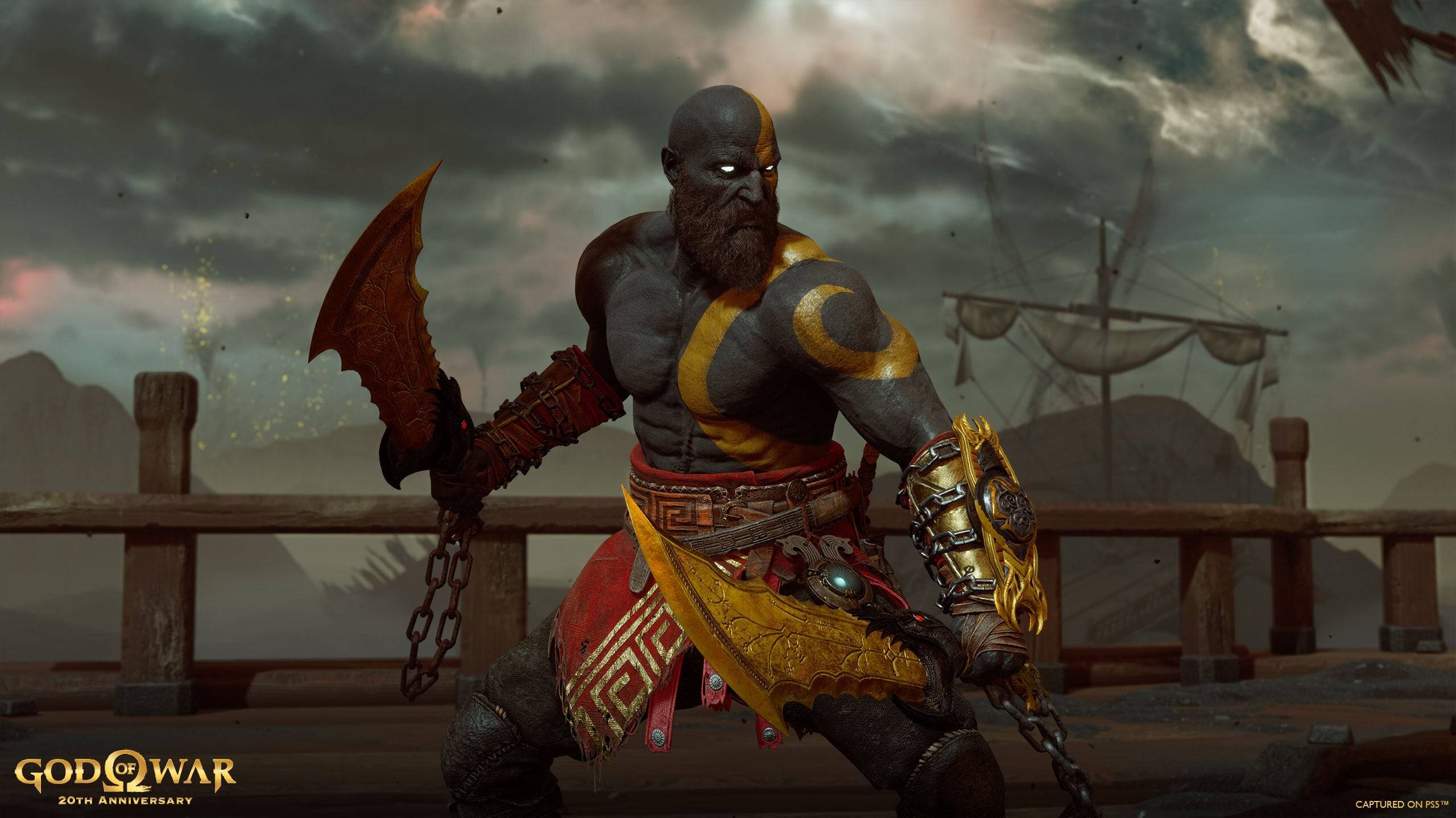 Trajes de Atreus e Freya em Dark Odyssey