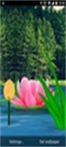 Flower Live Wallpaper 3D Schermafbeelding 1