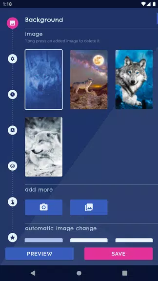 Night Wolf Live Wallpaper 螢幕截圖 0