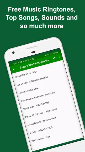 Today's Hit Ringtones - Free New Music Ring Tones Schermafbeelding 0