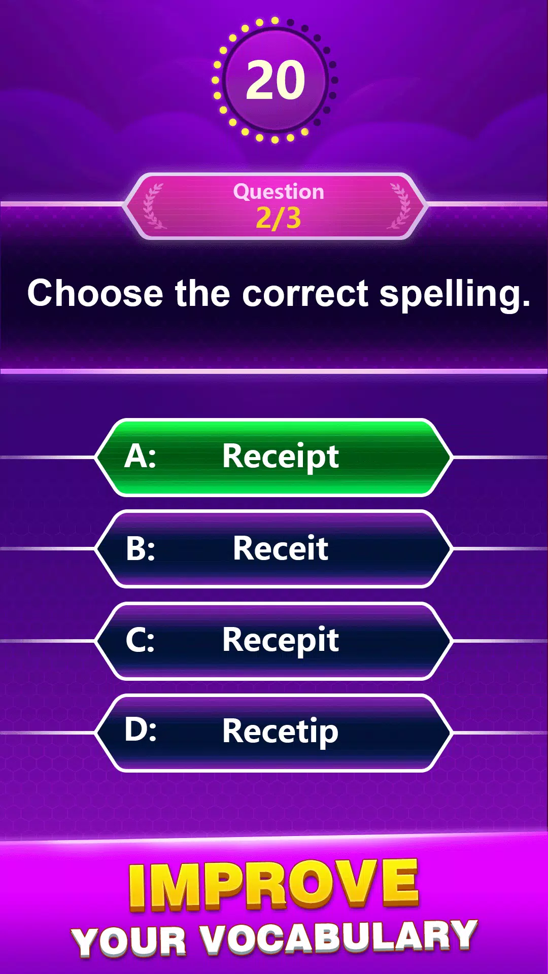 Spelling Quiz Ekran Görüntüsü 3