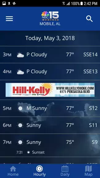 NBC 15 WPMI Weather Ảnh chụp màn hình 2